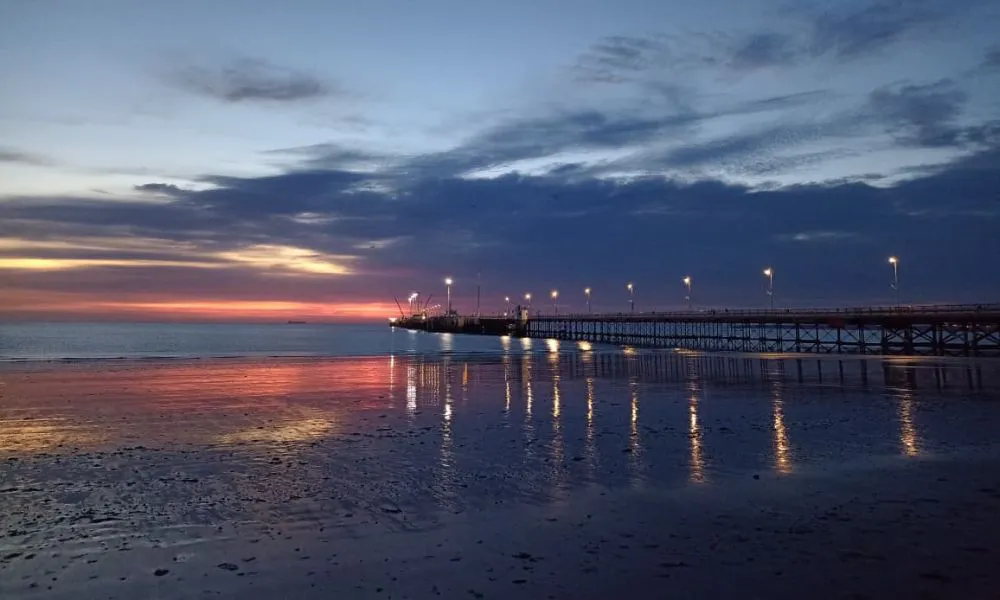 Amanecer en Puerto Madryn 28 de agosto