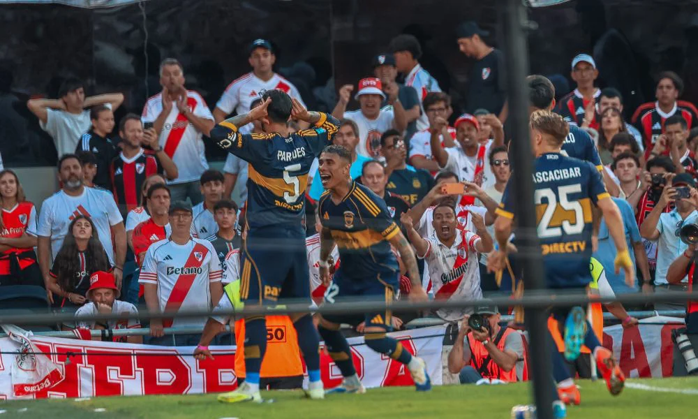 Paredes celebra gol a River Foto Gerónimo Marino La Número 12