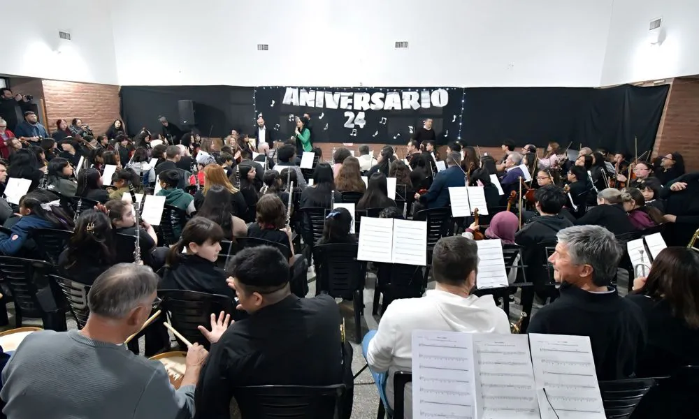Aniversario de la orquesta del barrio INTA