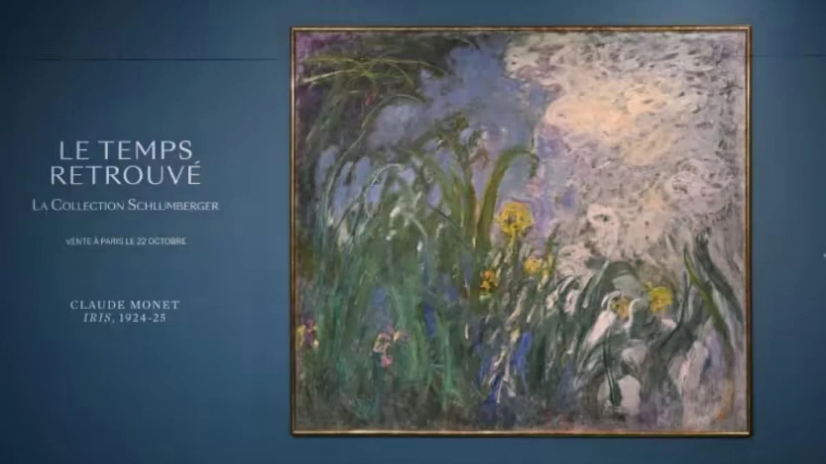 Obra "Iris" de Claude Monet. Foto Imaz Press