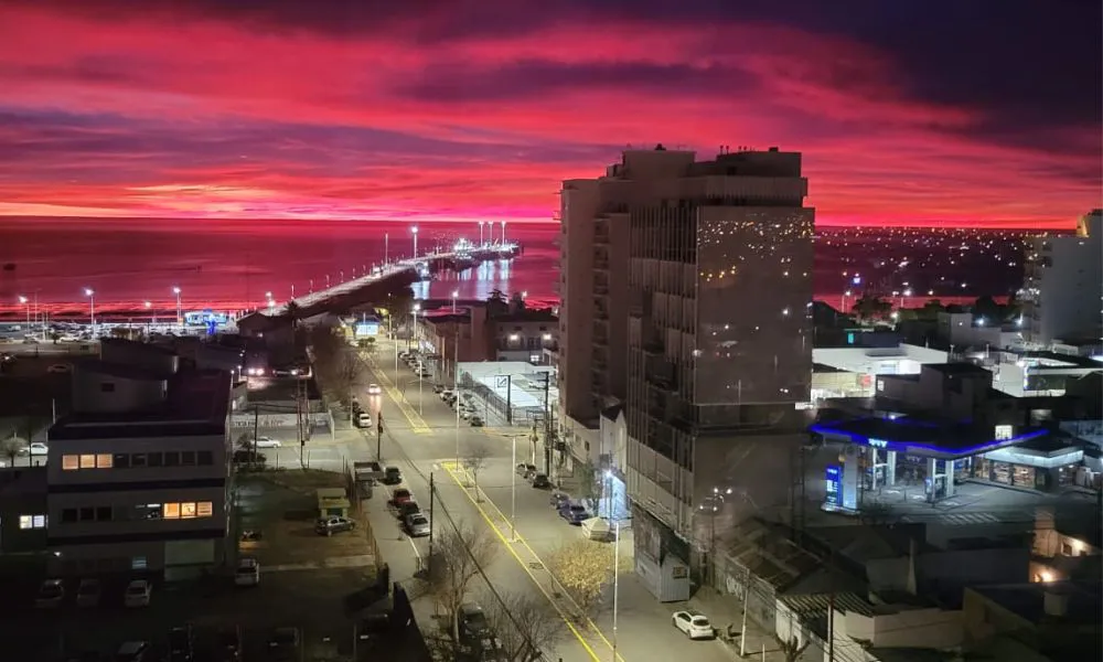 Amanecer en Madryn foto de oyente de LA17 Betty