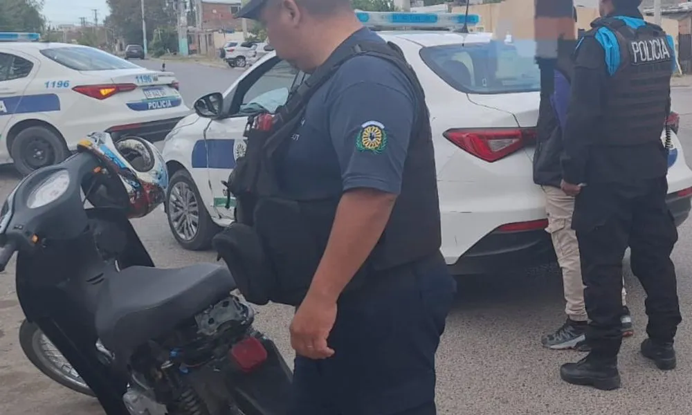 Secuestran una moto