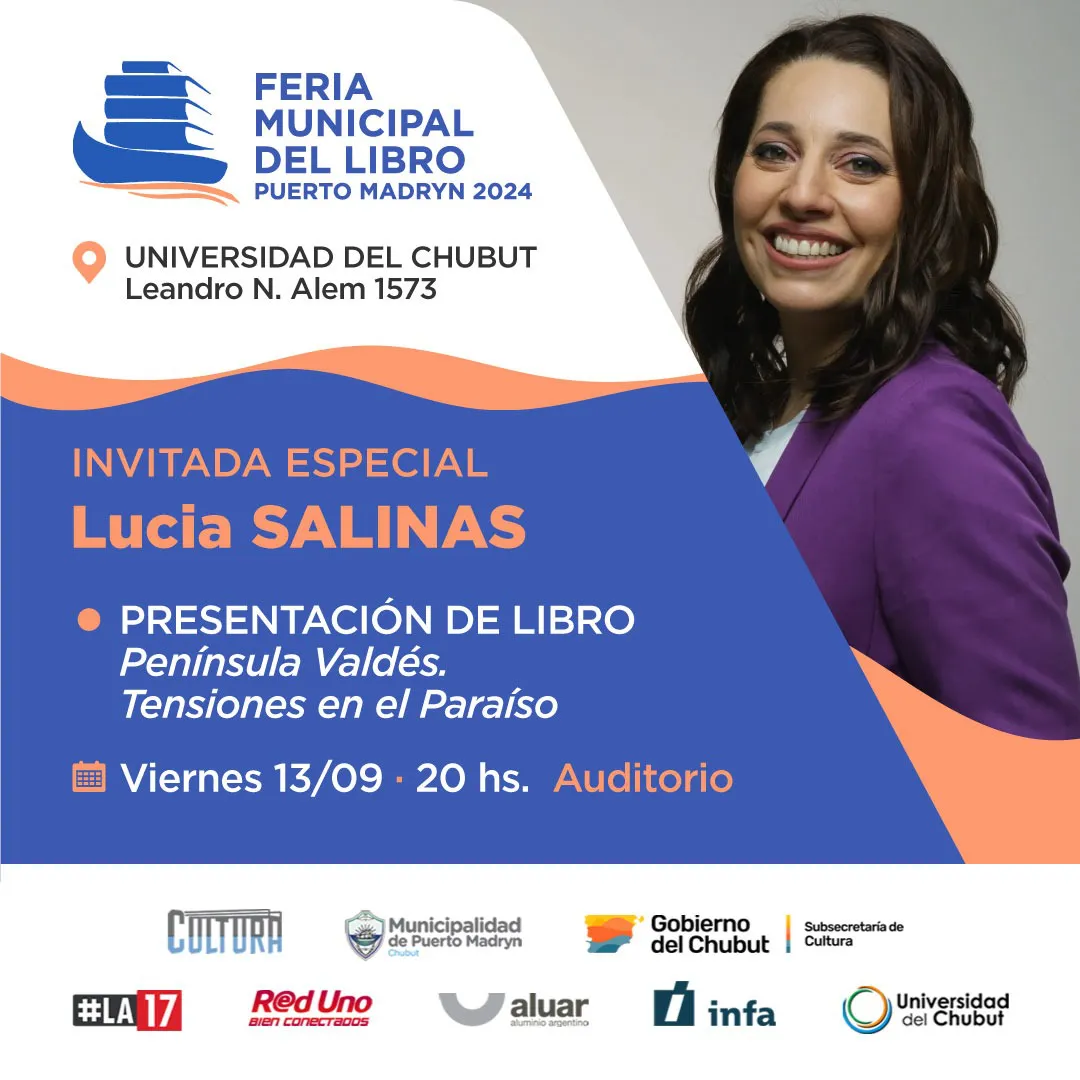 Lucía Salinas en la Feria del Libro de Puerto Madryn