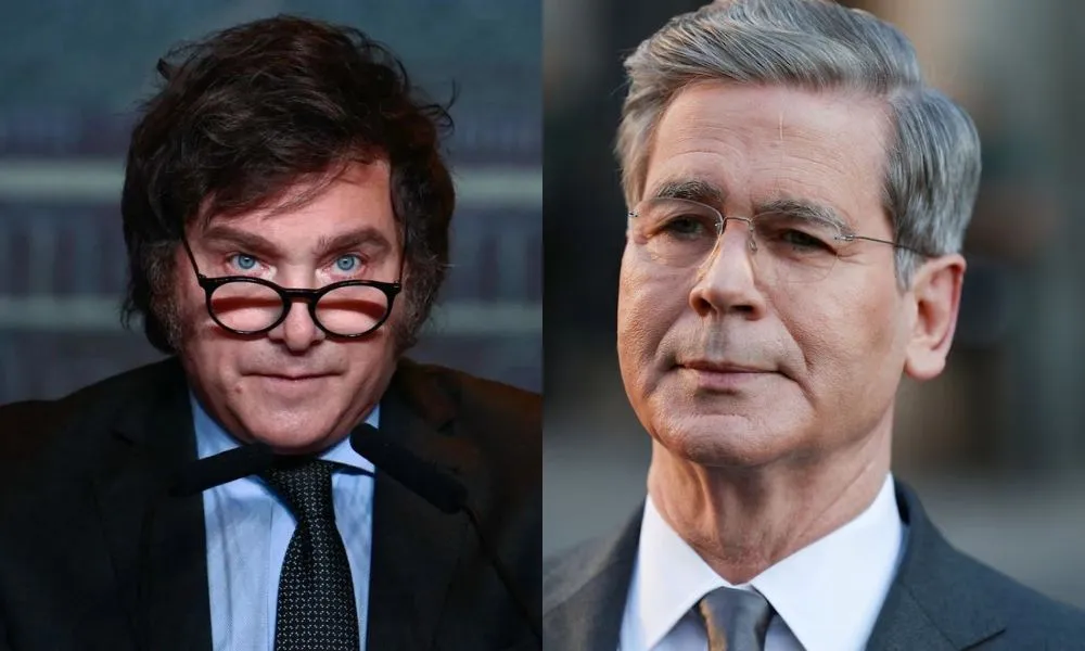 Scott Bessent y Javier Milei