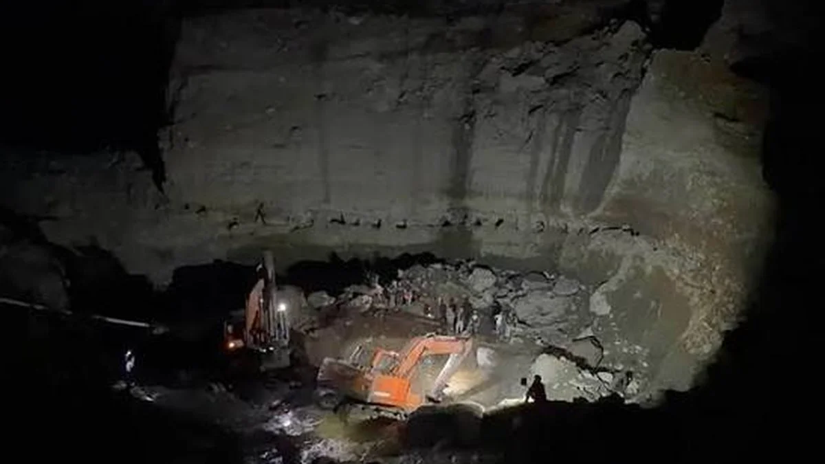 Derrumbe en mina de oro en Colombia