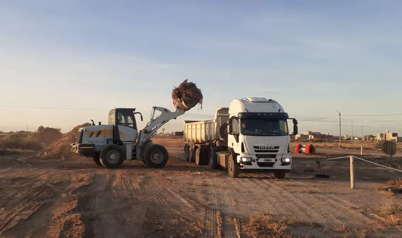 Ambiente Municipal avanza con los trabajos de limpieza en distintos puntos de Rawson