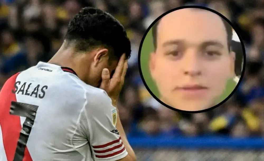 Uriel Hamra, el joven que se hizo viral tras recibir un golpe del delantero de River
