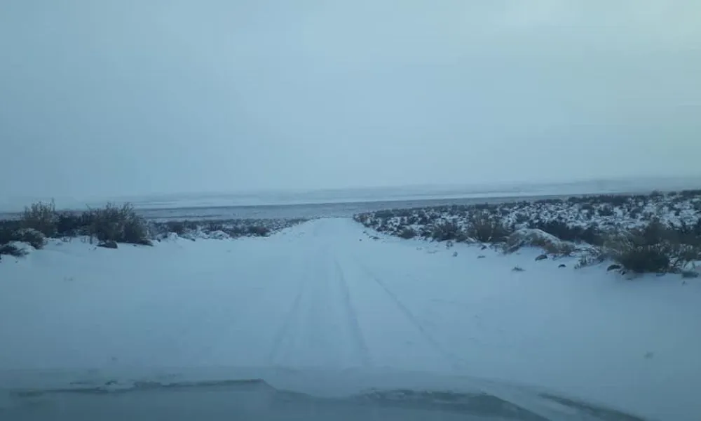 Nevadas en el interior de Chubut