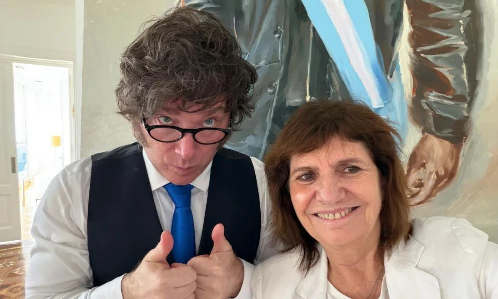 Patricia Bullrich y Javier Milei