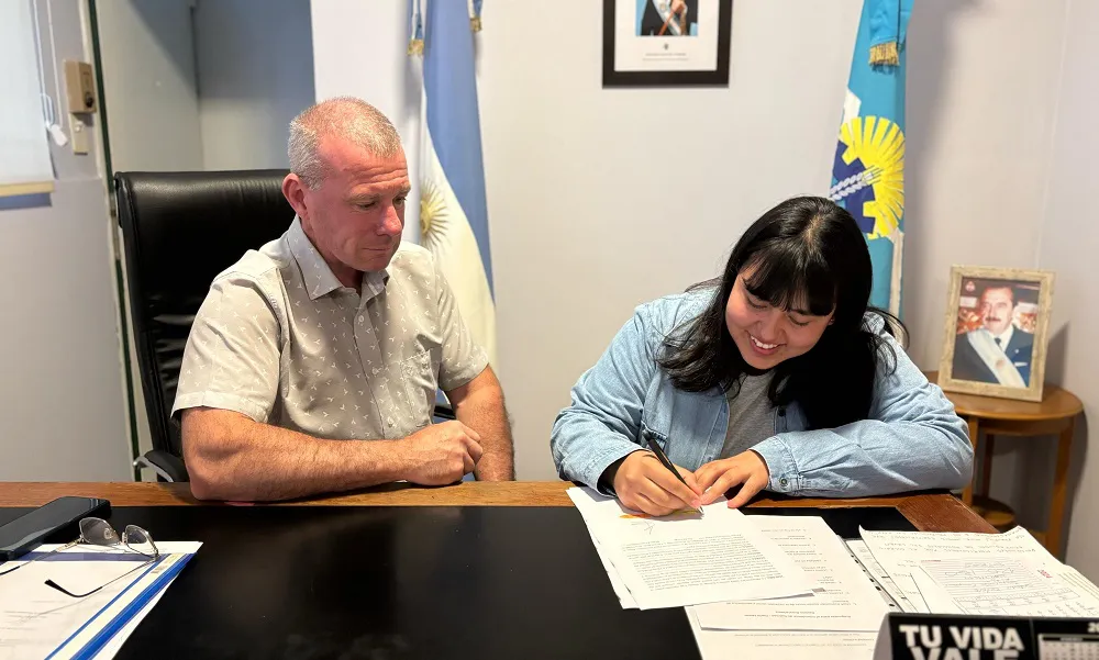 Rebeca Hernández, nueva promotora ambiental de Gaiman