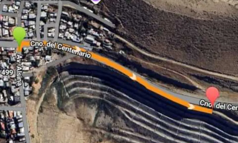 imágen del recorrido que hizo Serón