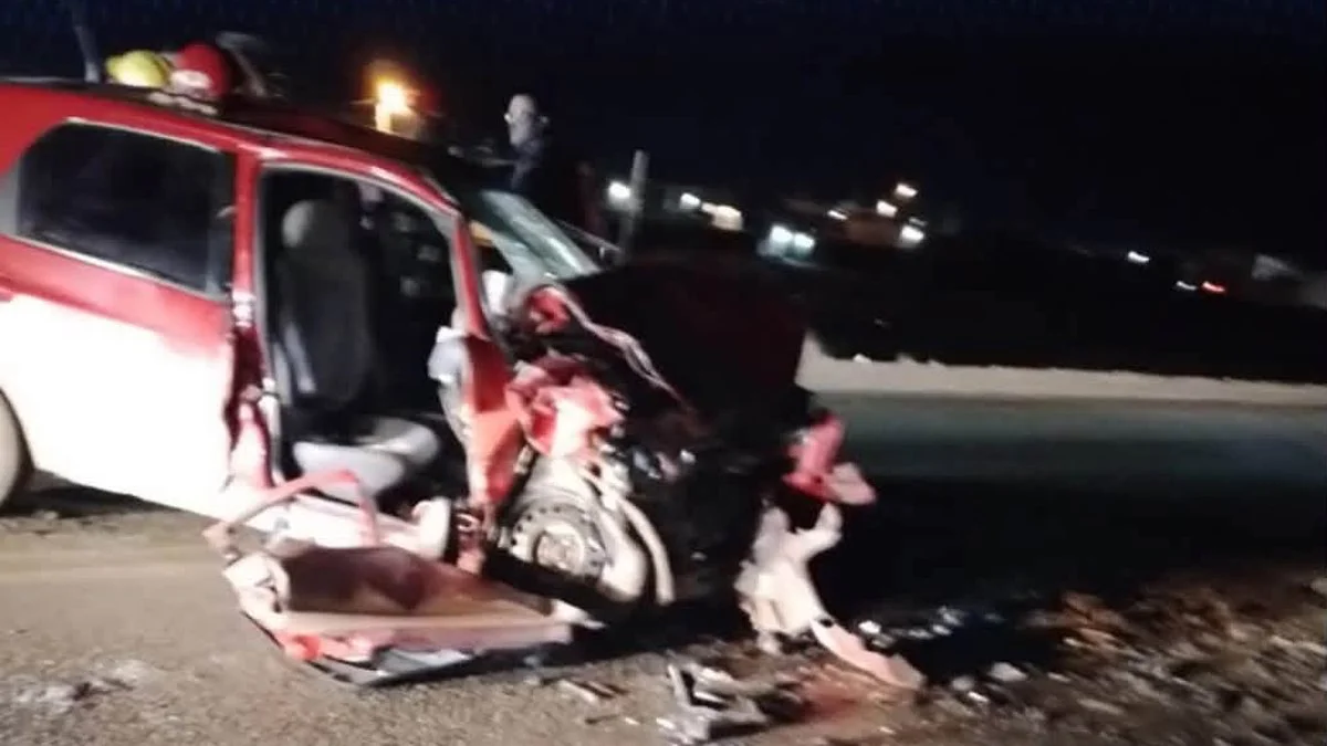 Cuatro heridos y dos menores al hospital por grave choque en Río Gallegos