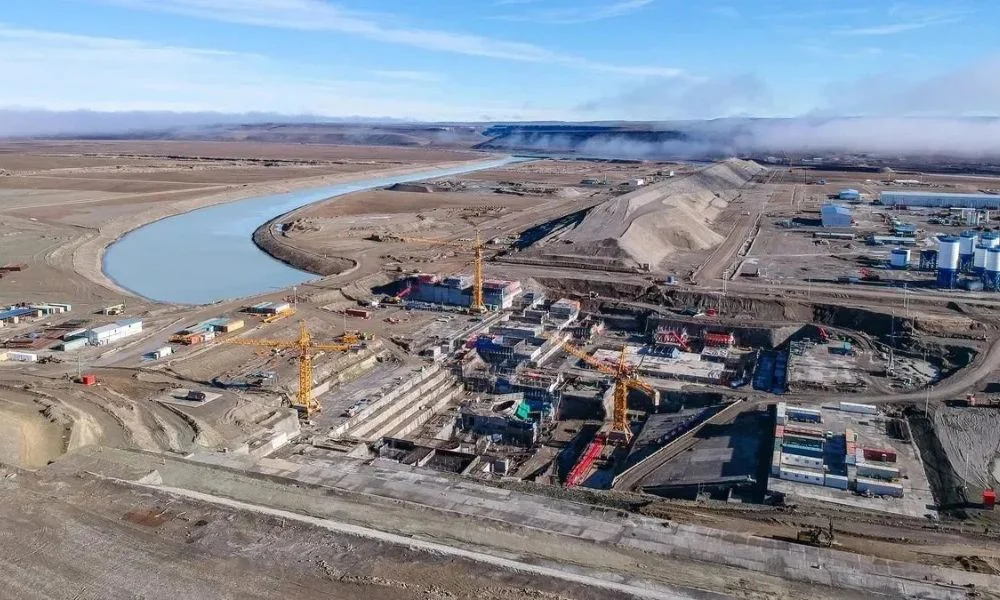 Represa Jorge Cepernic en Santa Cruz