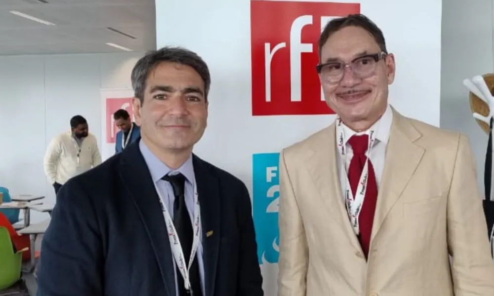 Martín Berrade y Pompeyo Pino en el Encuentro Internacional de Radios