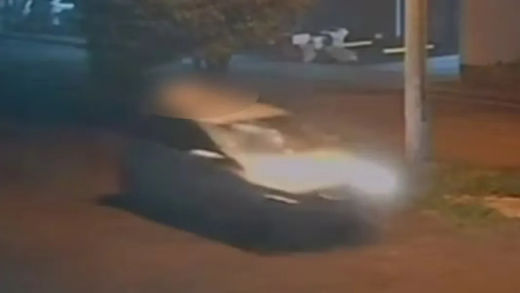 La atropelló y se la llevó en el techo del auto