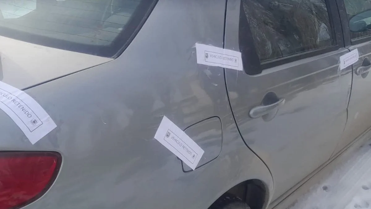 Auto con pedido de secuestro en Santa Cruz
