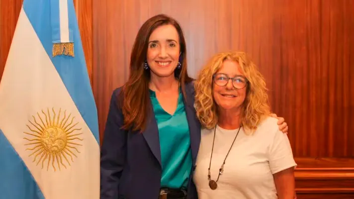 Victoria Villarruel y Claudia Rucci