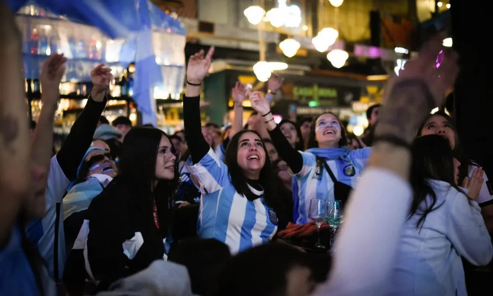 Festejos en La Plata. Foto El Editor Platense