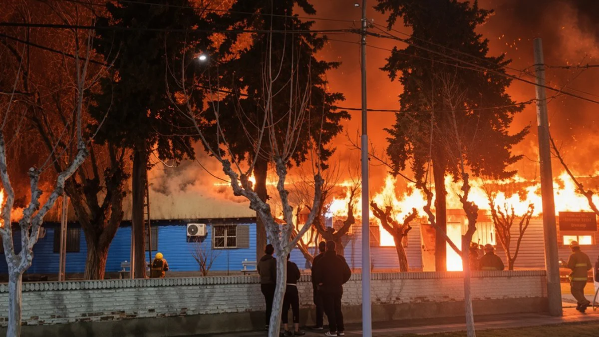 Incendio en Catriel (RN)