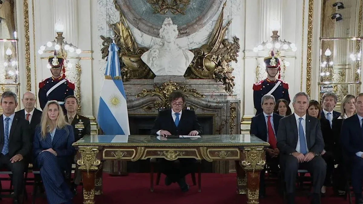 Gabinete de Milei en Cadena Nacional