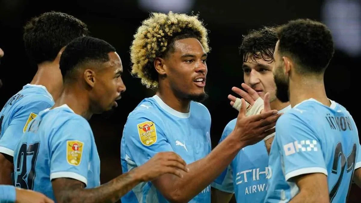 Manchester City goleó 5 a 0 al Norwich