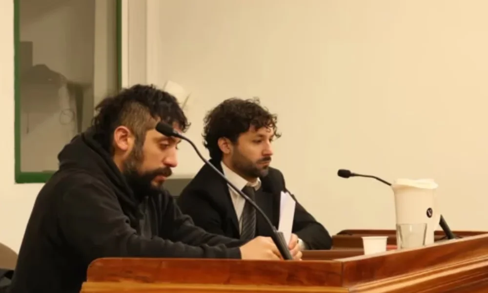 Manuel Castro y su abogado