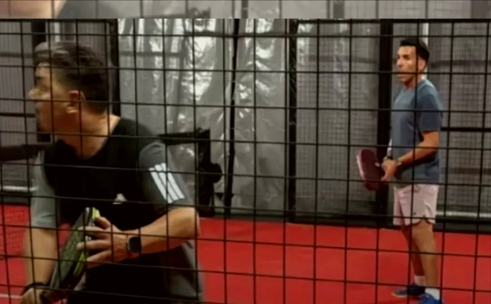 Marcelo Gallardo y Carlos Tevez jugaron pádel juntos