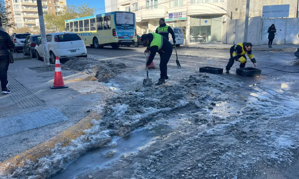 Trabajo de cuadrillas en el centro
