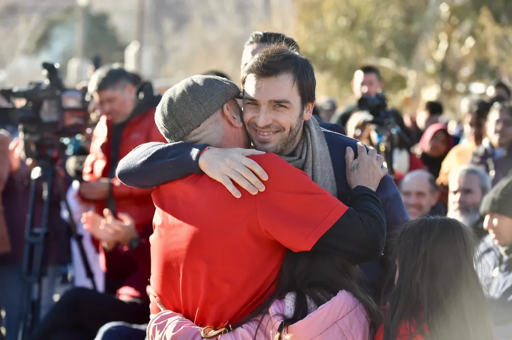 El gobernador Torres en Las Plumas