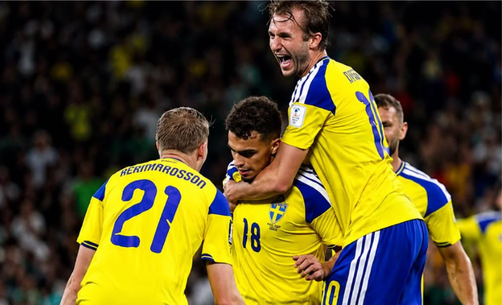 El seleccionado escandinavo aplastó 5-1 a Túnez en su estreno mundialista.