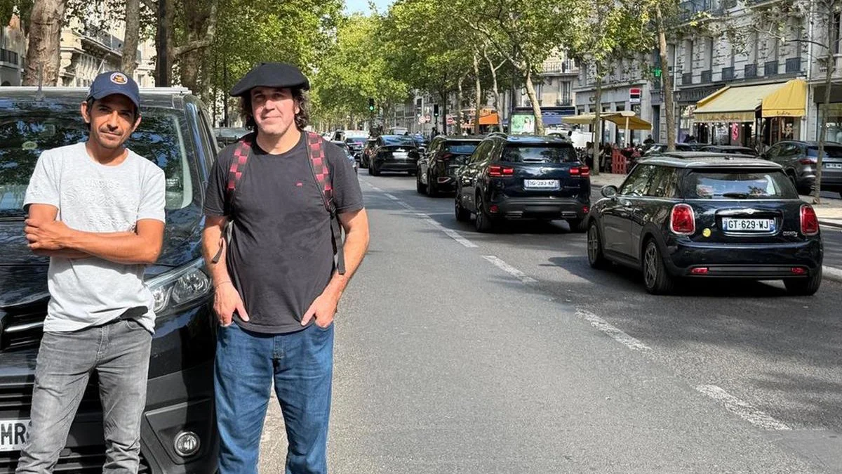 Isidro Agüero y Matías Fiol en París. Foto Cadena 3