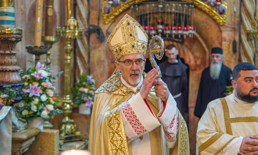 Patriarca de Jerusalén, Pierbattista Pizzaballa. Foto NICOLAWOS HAZBOUN / AFP / La Vanguardia