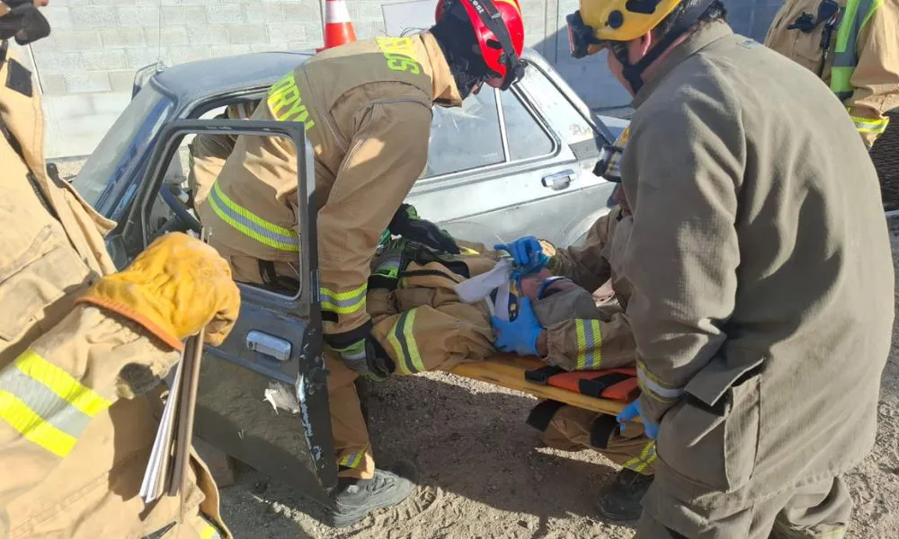 Simulacro de Bomberos de Madryn