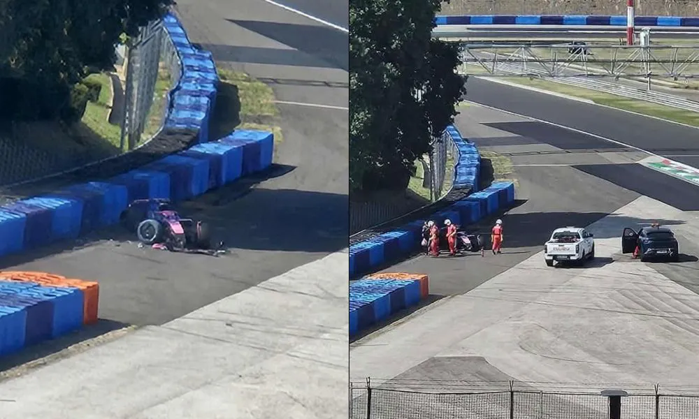 Accidente de Colapinto en Hungria