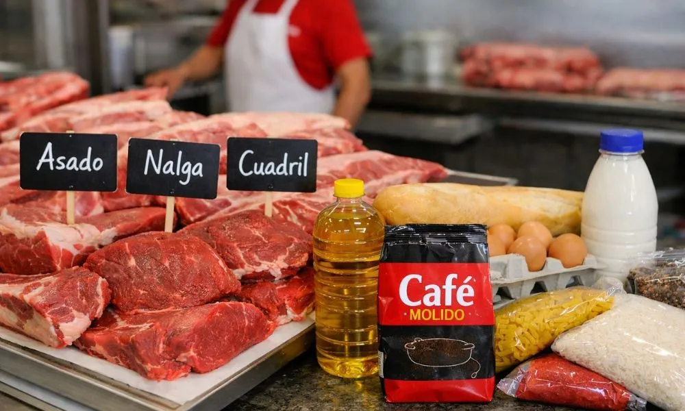 Canasta básica. Imagen creada con IA generativa por #LA17