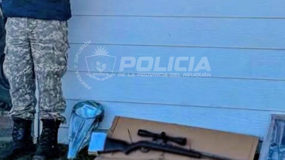Incautan un rifle calibre 22