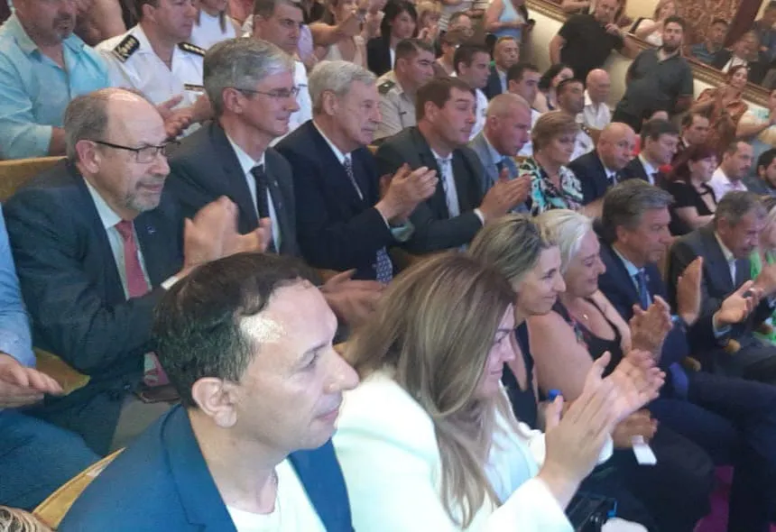 Adrián Maderna en la asunción de Gerardo Merino