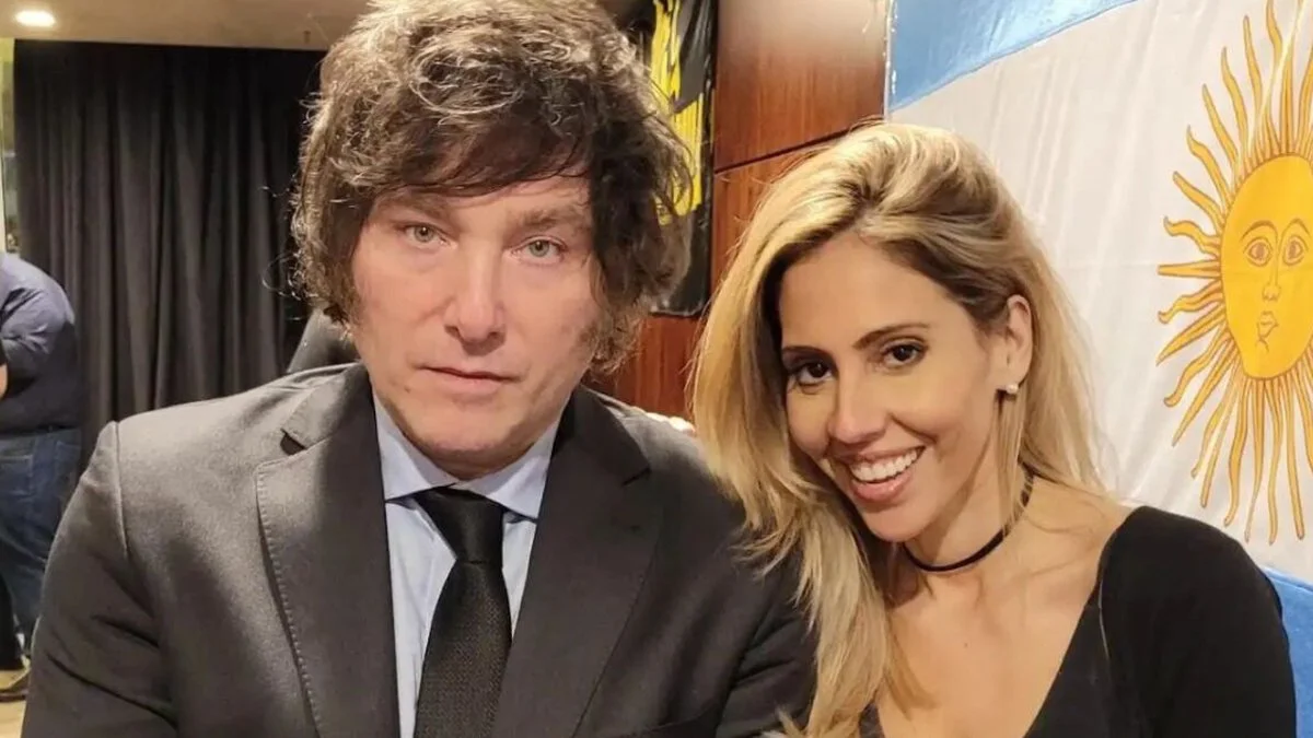 Milei y Romina Diez