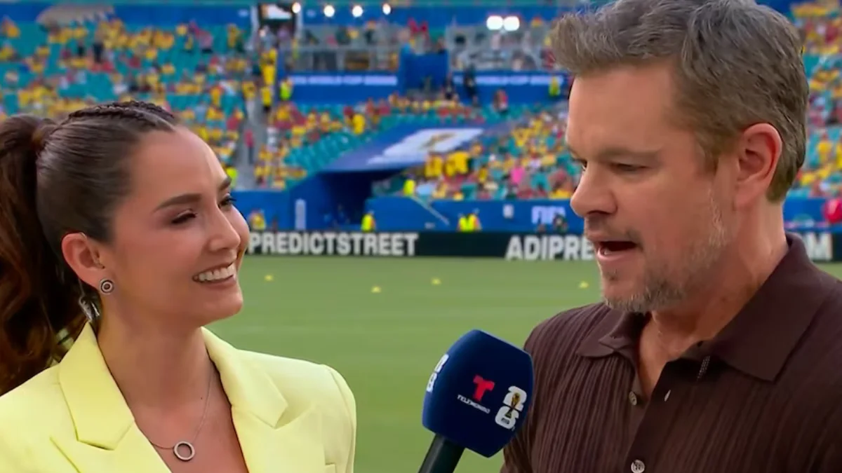 Matt Damon. Captura Telemundo