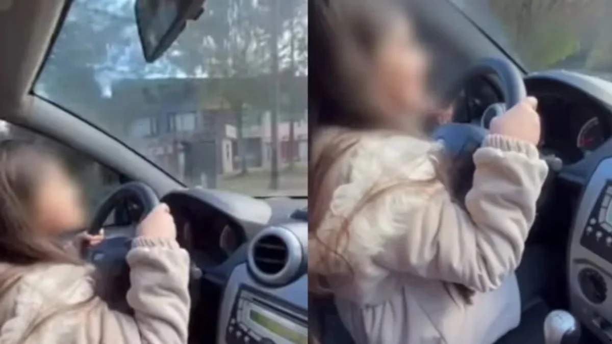 Niña al volante