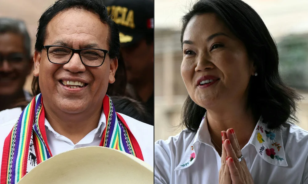 Roberto Sánchez y Keiko Fujimori