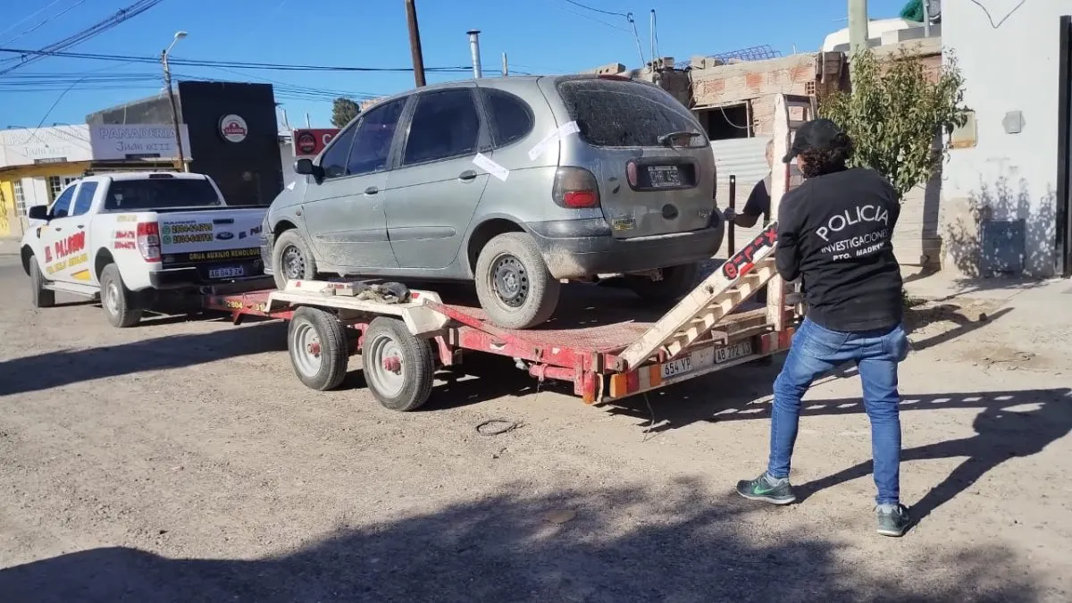 secuestro del auto en el que se movilizaban los delincuentes