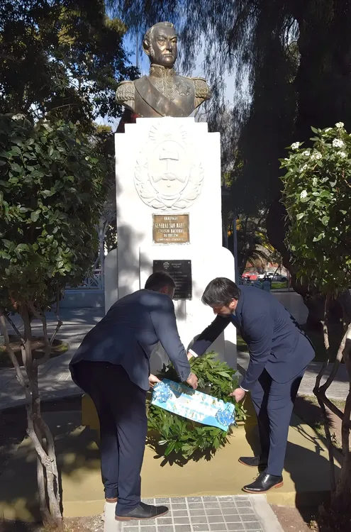 Trelew recordo el 174° aniversario del fallecimiento del General José de San Martín