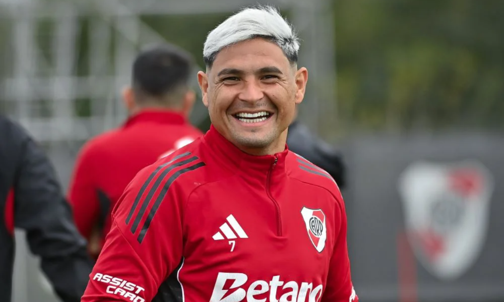 Foto CARP Oficial El delantero Salas quedó muy cerca de mudarse a Mendoza por una temporada.