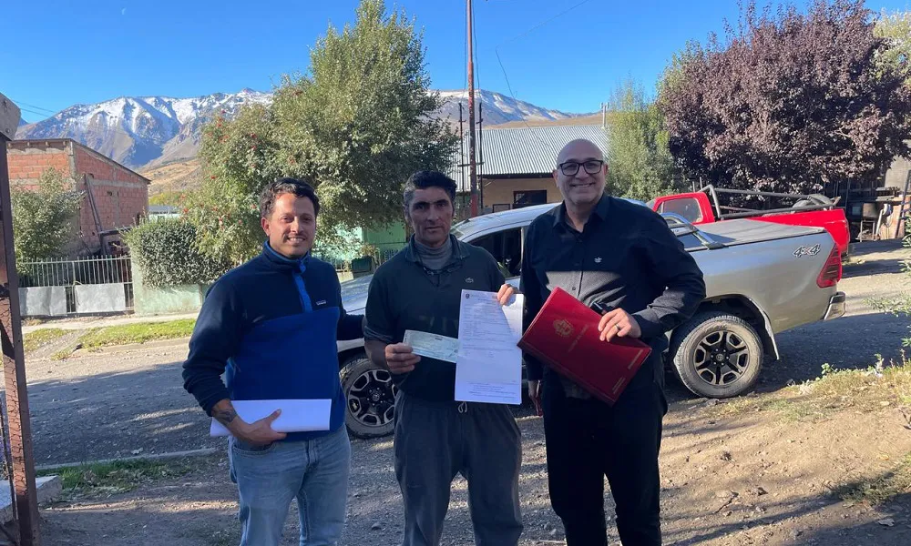 Entregaron aportes para proyectos de trabajo en la Cordillera