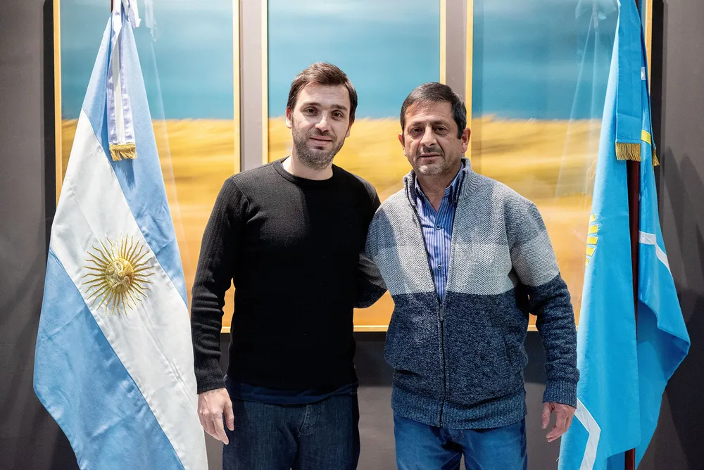 Gobernador Torres y el intendente Boudargham