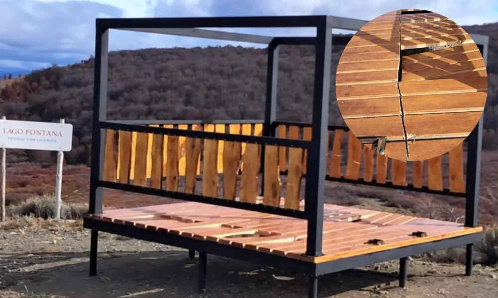 Vandalizaron un mirador en Río Senguer