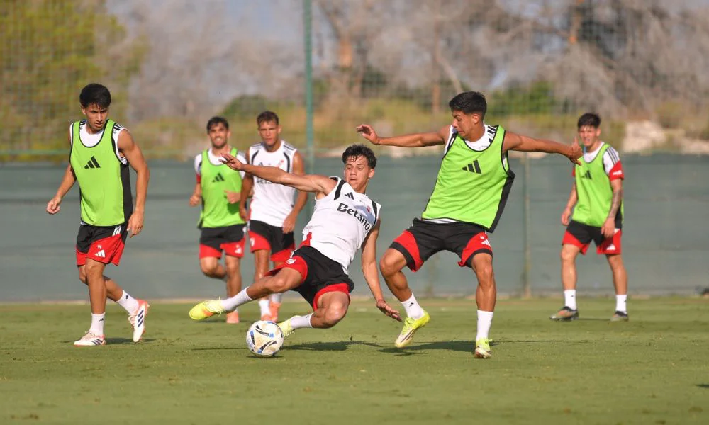 Entrenamiento de River. Foto X @RiverPlate