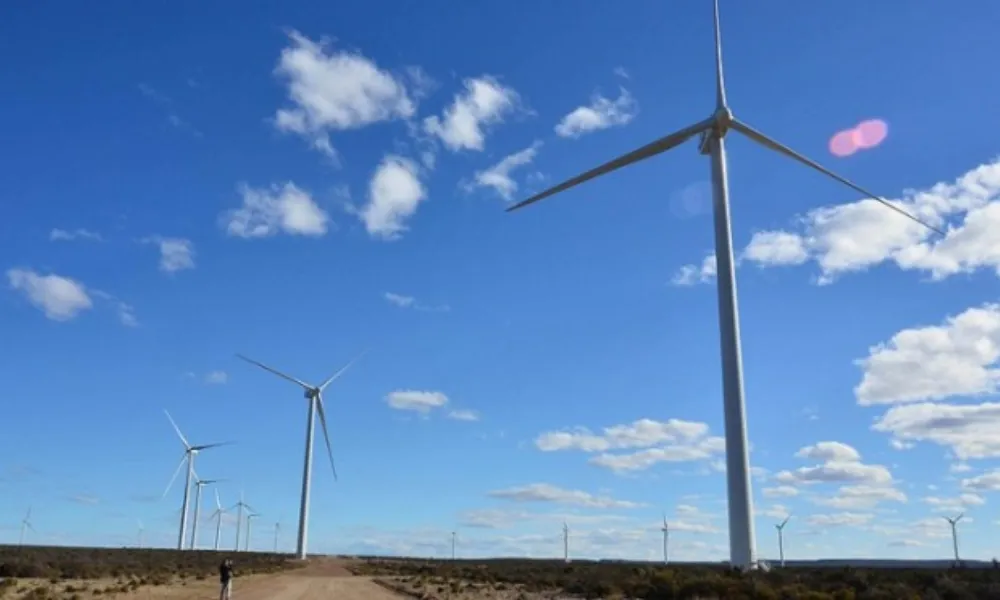 Molinos eólicos en Puerto Madryn