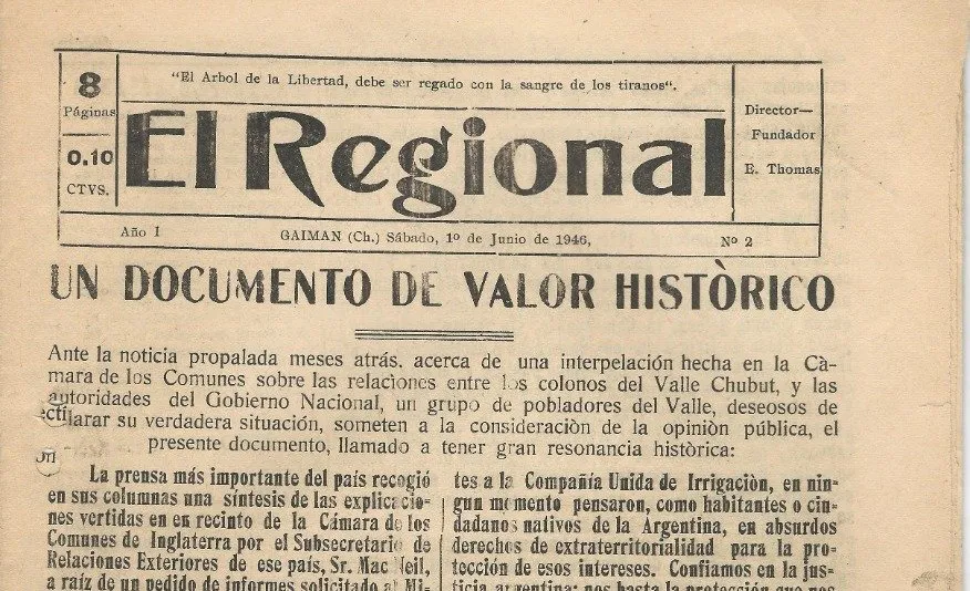el regional, primer diario del VIRCH